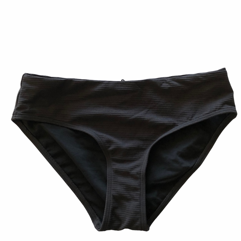 Sea Level Australia Black Ribbed Bikini Bottom Size US 4 NWOT